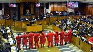 Malema dressed as maids and miners 2
