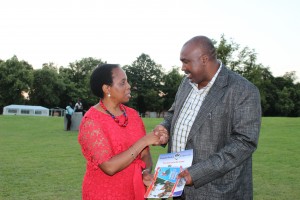 Felicia Munjaidi Zimbabwe Tourism official meets Kenya`s  Simon Nyutu Gicharu