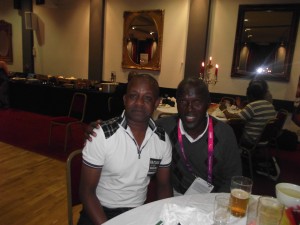 l to r Stanley Madiri with Amon Nyaunde (Pic By Eugene Majuru)